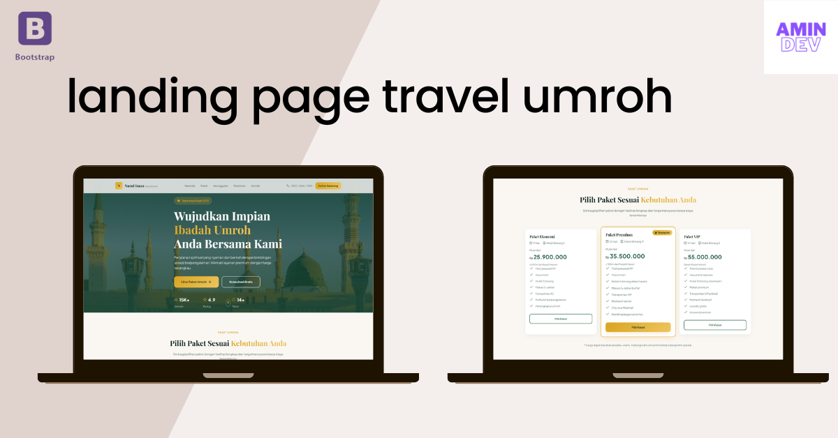 Landing Page Travel Umroh