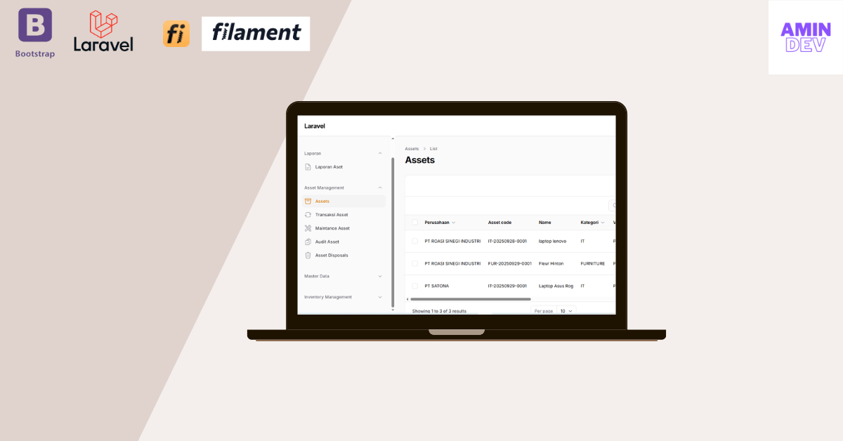 Pencatatan Asset — Asset Management